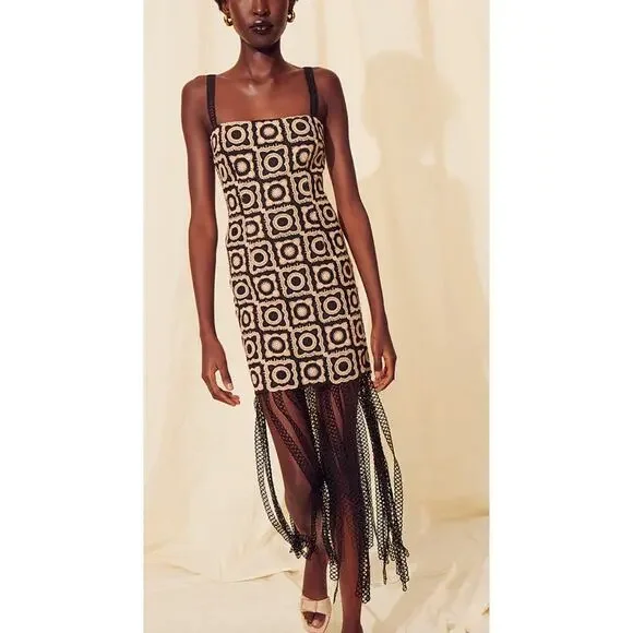 SAYLOR Black and White Mini Dress - Picture 2 of 10